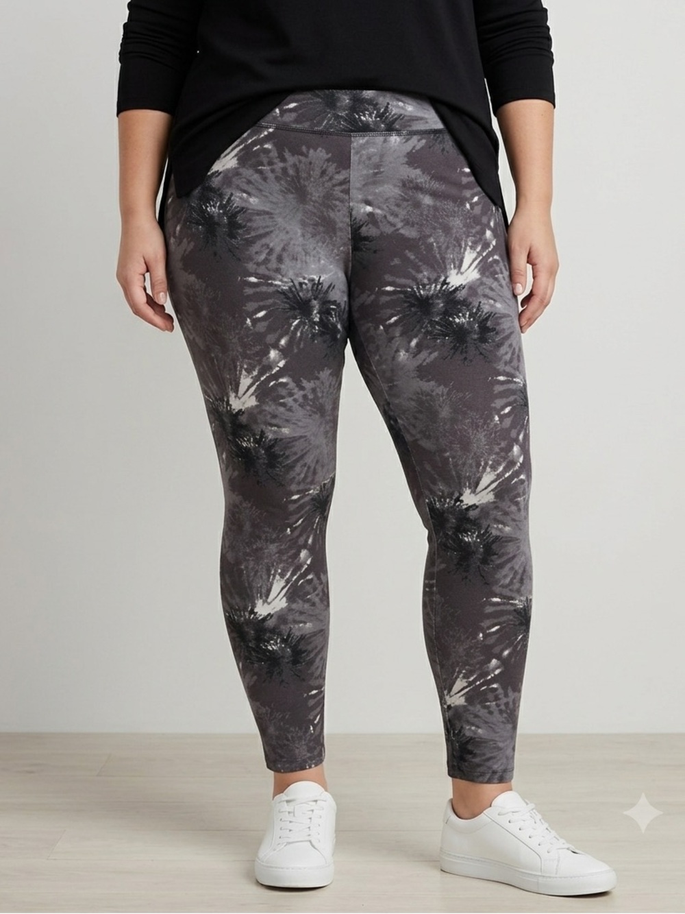 Lavender Tie-Dye High-Waist Leggings